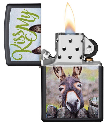 Kiss My Donkey Design Lighter