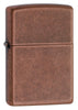 301FB- Antique Copper Winproof Zippo Lighter, Classic Case