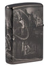 Back shot of Lisa Parker Mythological Design Windproof Lighter standing at a 3/4 angle