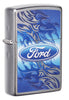 Front view of the Ford pocket lighter closed at a 3/4 angle