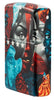 Tristan Eaton 540 Color Windproof Lighter standing at an angle showing the front and right side of the lighter