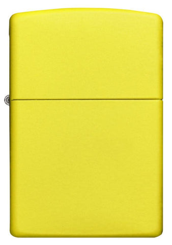 Front shot of Classic Matte Lemon Windproof Lighter
