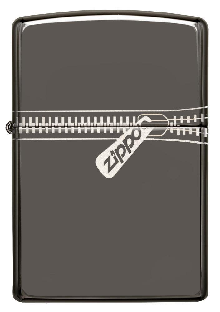 Zippo Zipper Design Windproof Lighter 3/4 View