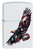 Front view of the Patriotic Eagle Soldiers Lighter shot at a 3/4 angle 