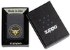 Taurus Zodiac Sign Design Black Matte Windproof Lighter in its packaging