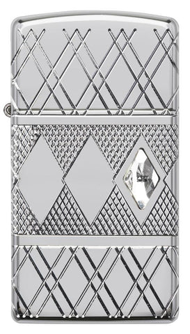 Front view of the Diamond Pattern Design Lighter