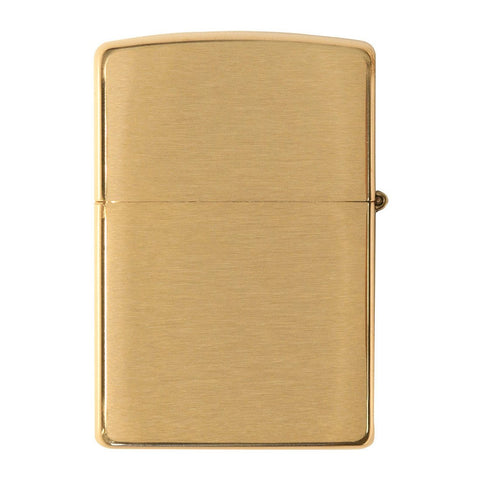 Back view of Armor® Brushed Brass Windproof Lighter