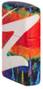 Drippy Z Design 540 Color Windproof Lighter standing at an angle, showing the front and right side of the lighter.