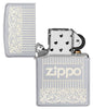 Zippo Design Windproof Pocket Lighter open and unlit.