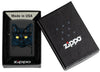 Zippo Black Cat Design Windproof Lighter in its packaging.