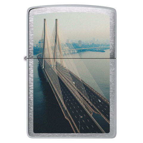 Front shot of Mumbai Bridge Design Windproof Lighter .