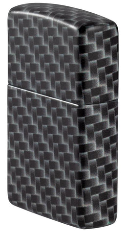 Front view of Carbon Fiber Design Windproof Lighter showing the right side