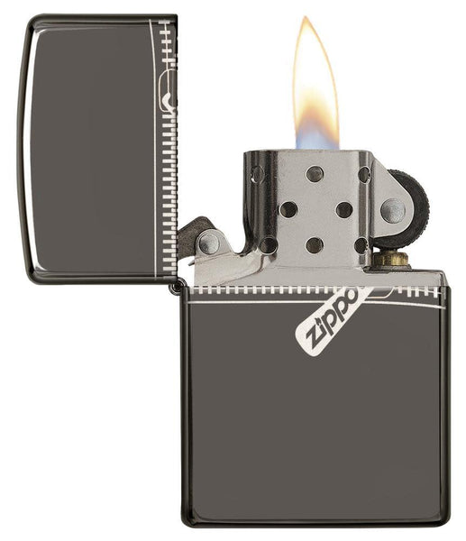 Zippo Zipper Design Windproof Lighter Front View