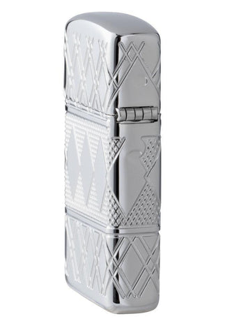 Side view of the Diamond Pattern Design Lighter