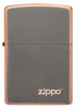 Front shot of Classic Rustic Bronze Zippo Logo Windproof Lighter.