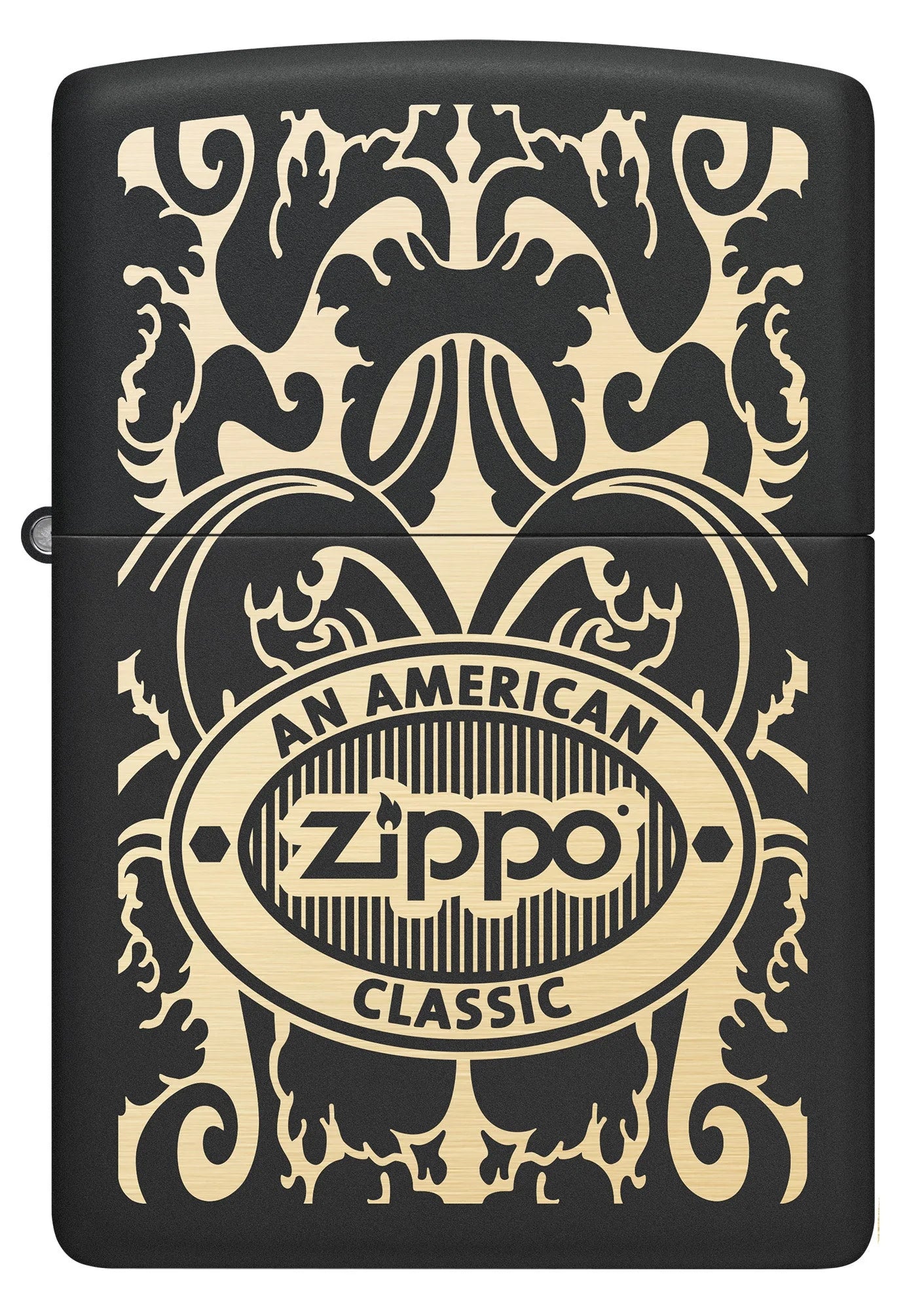 Front view of Zippo American Classic Windproof Lighter.