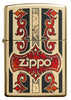 Front view of the Jazzy Zippo Logo with Red Vintage Embellishments, Fusion Process, closed
