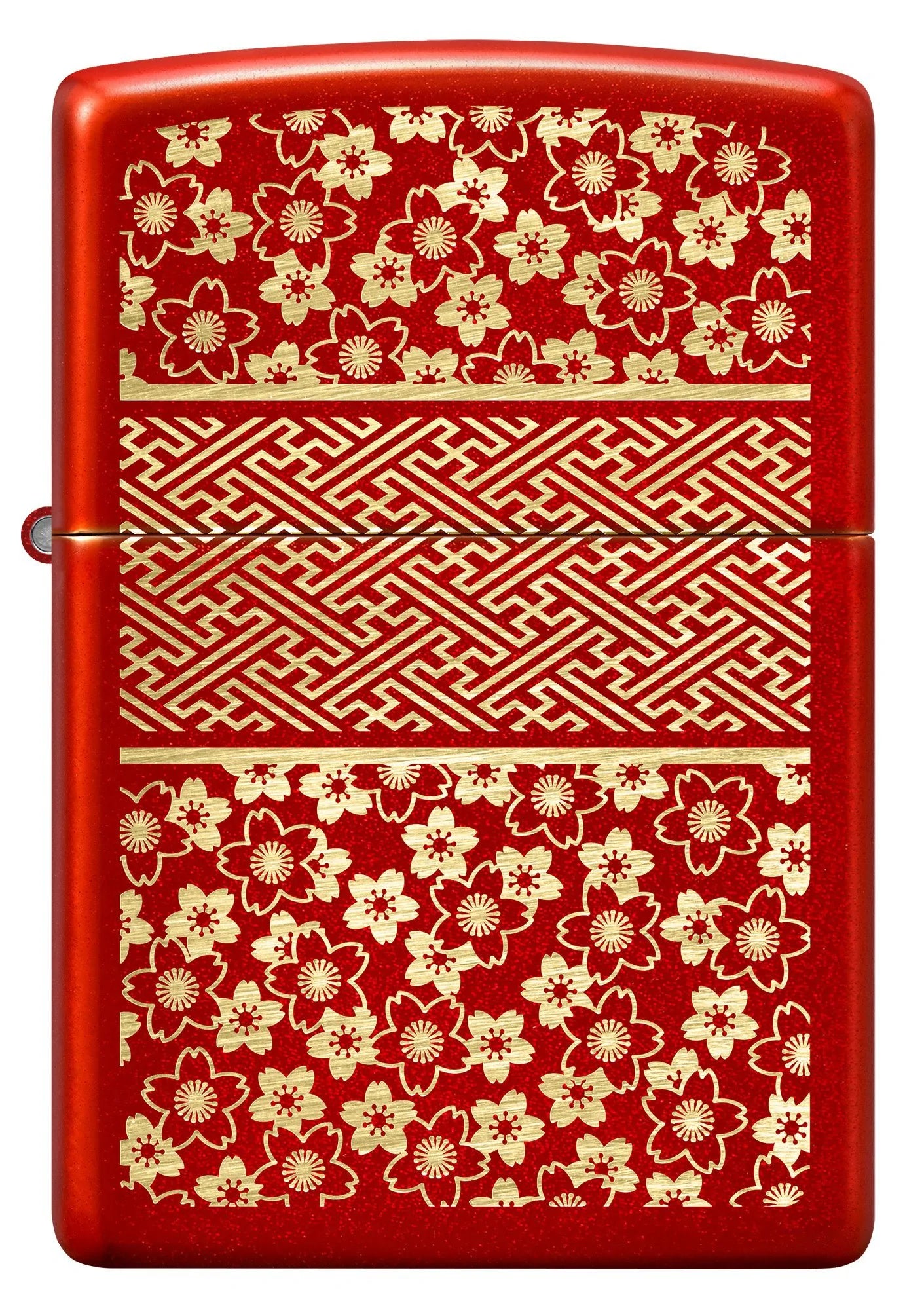 Front view of Zippo Kimono Inspired Design Windproof Lighter.