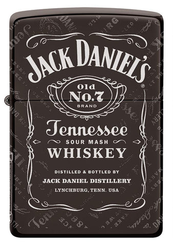 Front shot of Jack Daniel's® Photo Image 360® Black Ice® Windproof Lighter