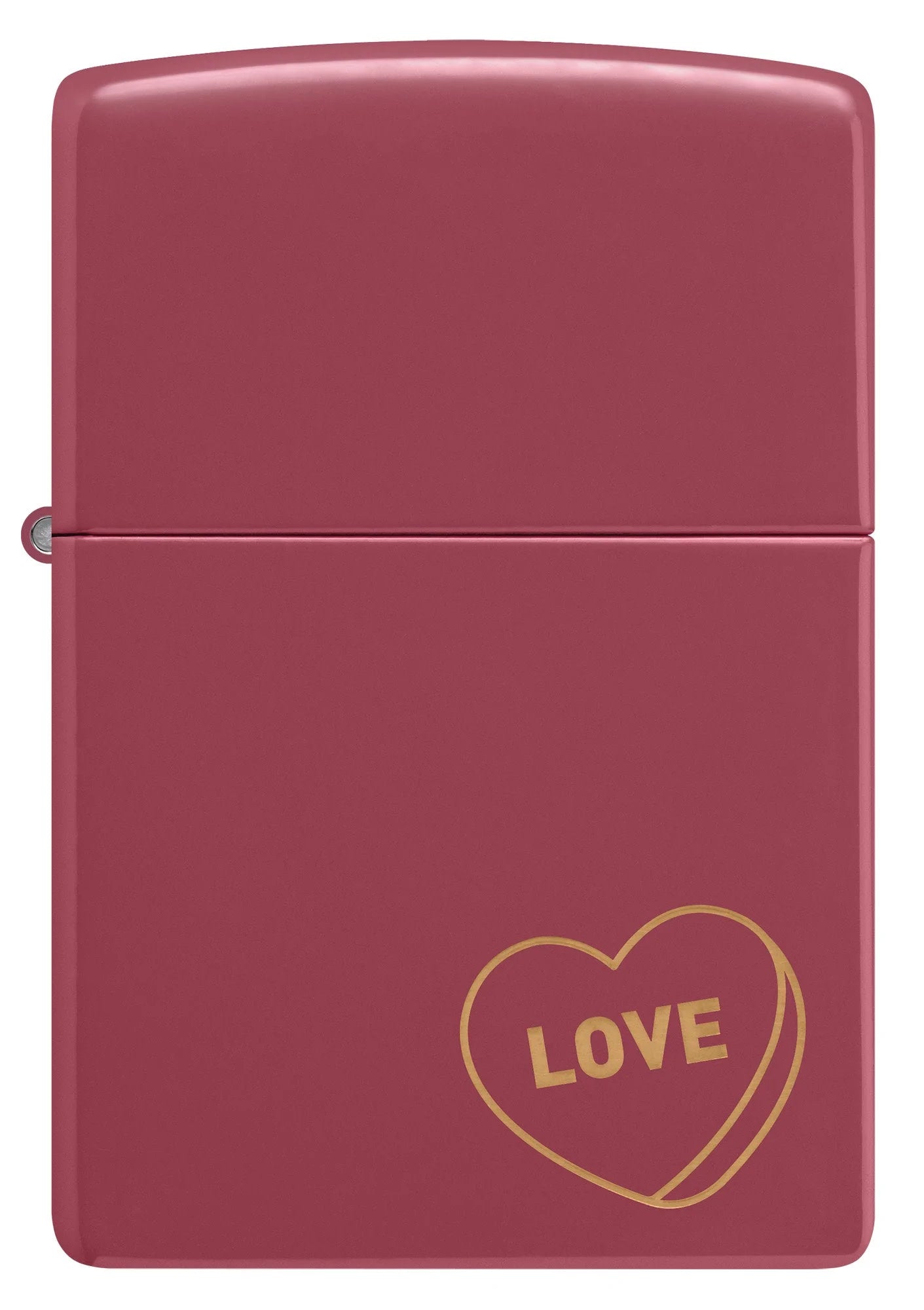 Front view of Zippo Love Design Windproof Lighter.