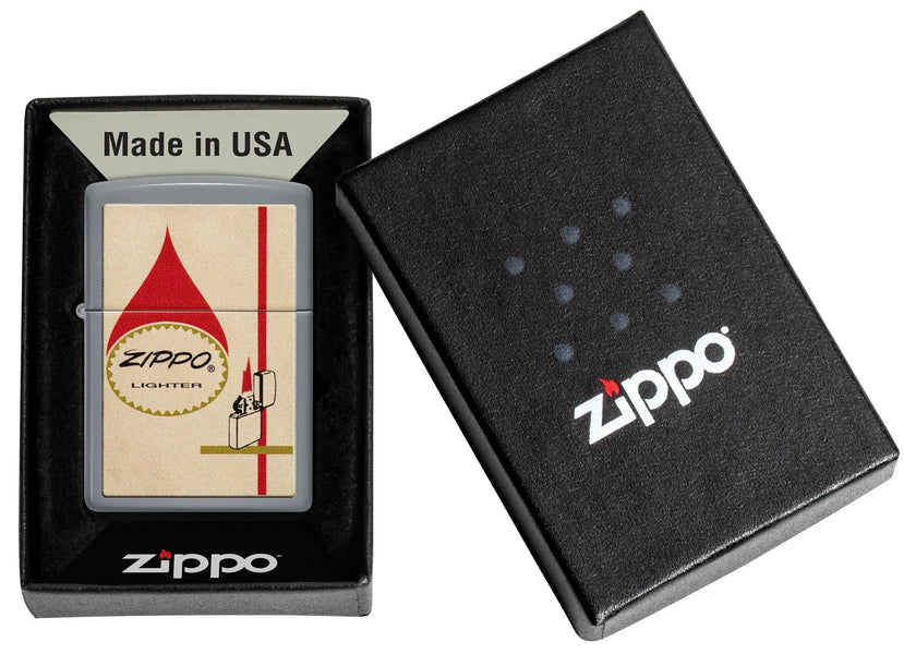 Zippo Design Windproof Lighter in its packaging.