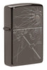 Front shot of Bholenath Design Windproof Pocket Lighter standing at a 3/4 angle.