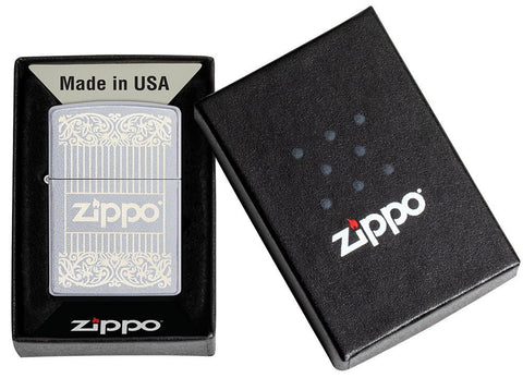Zippo Design Windproof Pocket Lighter in its packaging.