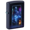 Front shot of Galaxy Abstract Design Windproof Lighter standing at a 3/4 angle.
