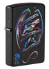 Front shot of Anne Stokes Dragon Black Matte Windproof Lighter standing at a 3/4 angle.