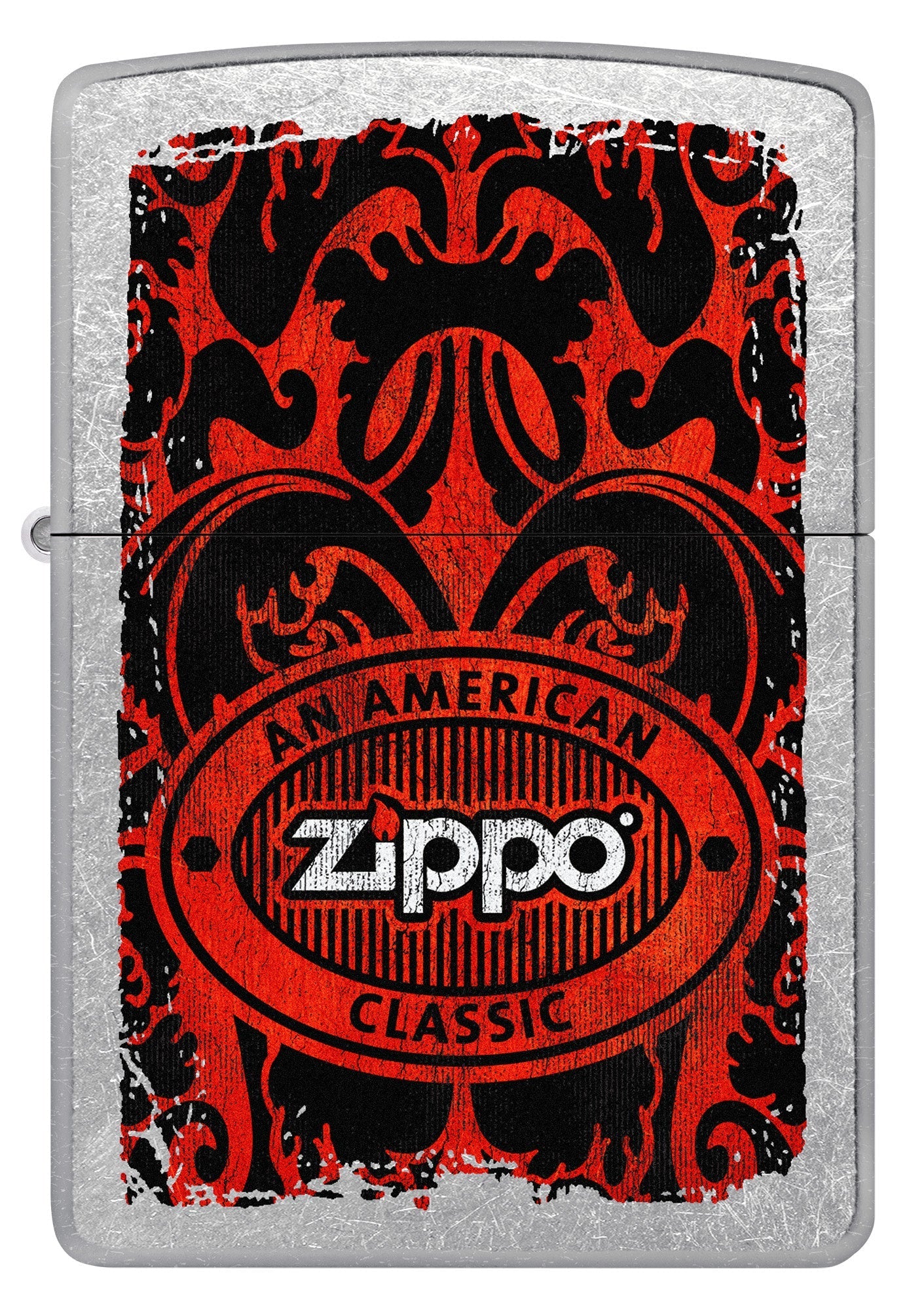 Front view of Zippo American Classic Windproof Lighter.