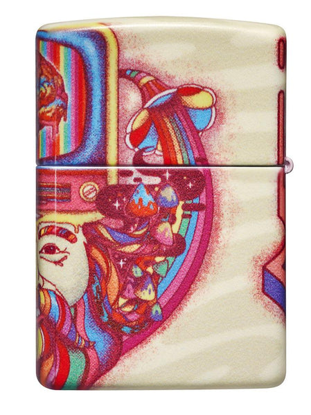 Back of Trippy 540 Color Design Windproof Lighter