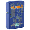 Front shot of Mumbai Design Windproof Lighter standing at a 3/4 angle.