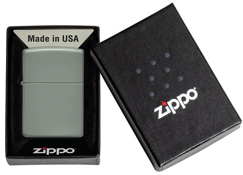 Classic Sage Windproof Lighter in its packaging.