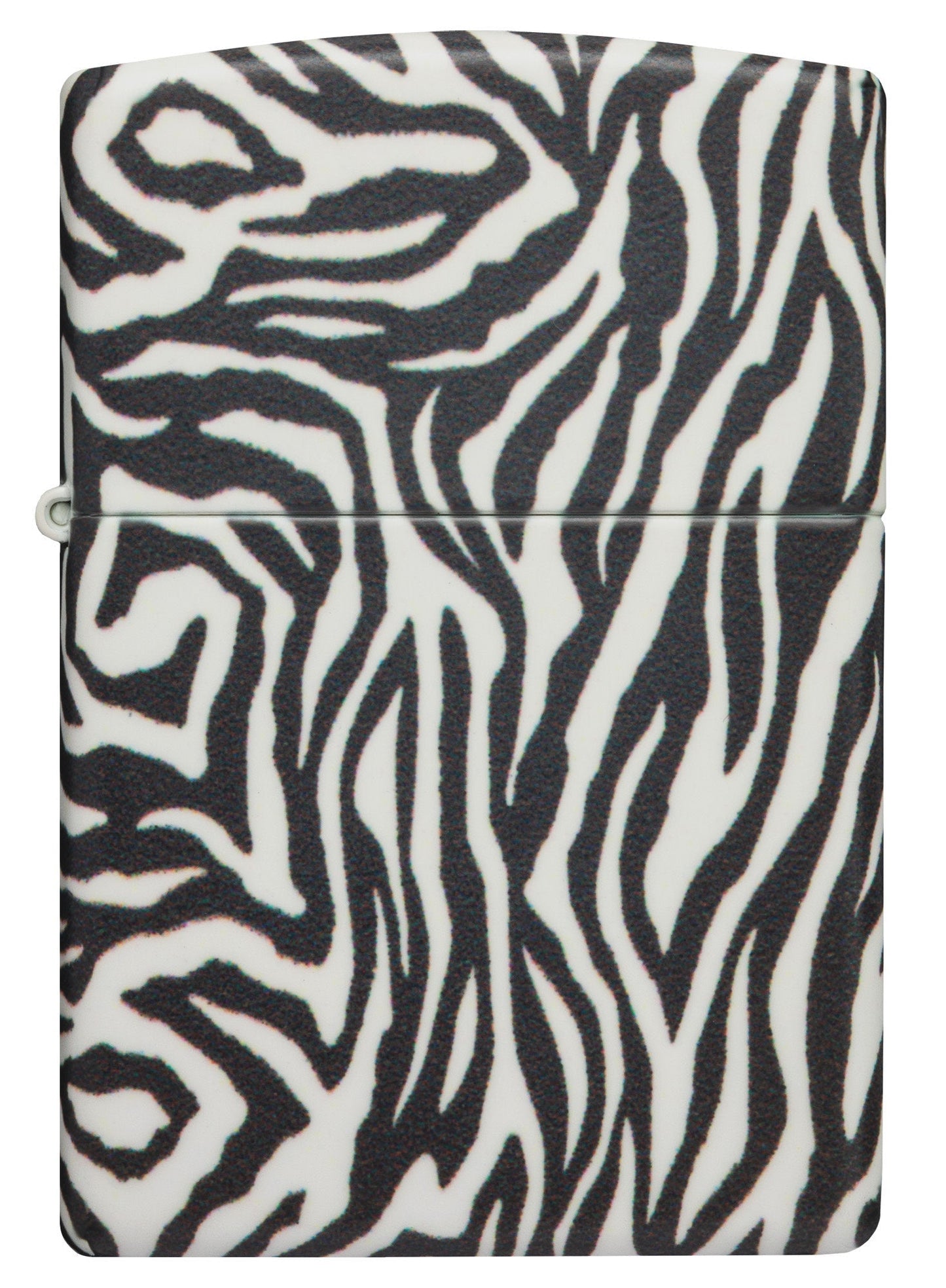 Front shot of Zebra Print Design 540 Color Windproof Lighter.