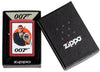 James Bond 007™ Vintage Design Red Matte Windproof Lighter in its packaging.