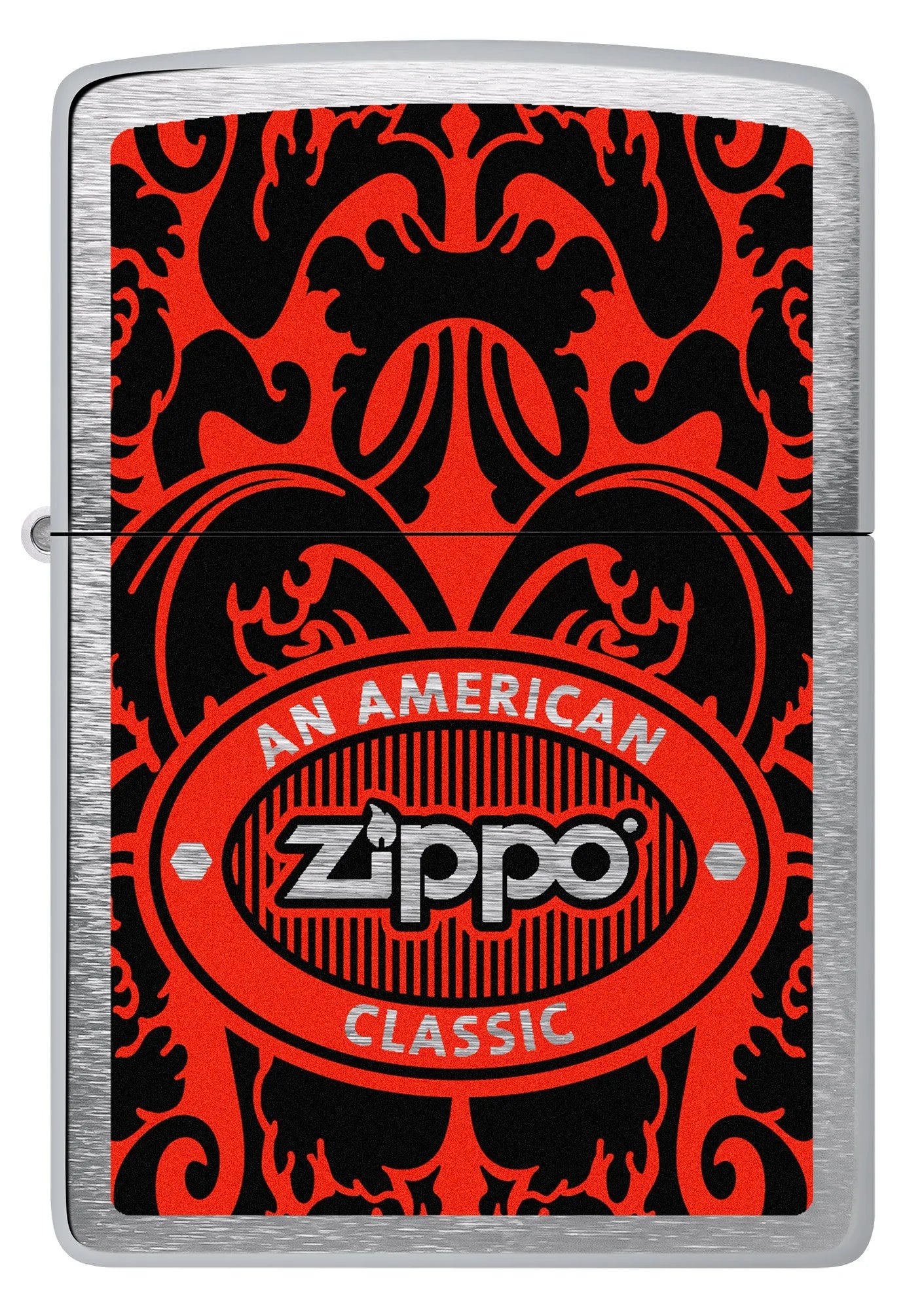 Front view of Zippo American Classic Windproof Lighter.