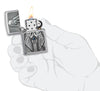 Anne Stokes Gothic Prayer Emblem Brushed Chrome Windproof Lighter in its packaging.