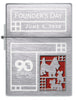Front shot of Zippo 2022 Founder's Day Collectible Windproof Lighter.