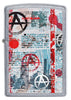 Front view of Anarchy Design Street Chrome™ Windproof Lighter.