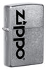 Front shot of Pattern Design Windproof Lighter standing at a 3/4 angle.
