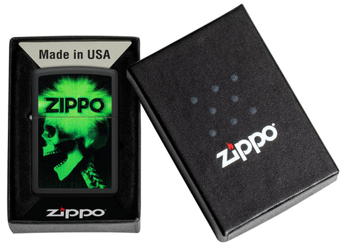 Zippo Cyber Design Windproof Lighter in its packaging.