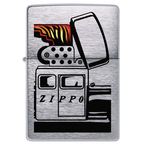 Front shot of Zippo Car Design Windproof Lighter.