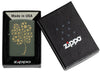 Zippo Four Leaf Clover Design Windproof Lighter in its packaging.
