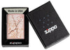 Eastern Design Cherry Blossom High Polish Rose Gold Windproof Lighter in its packaging.